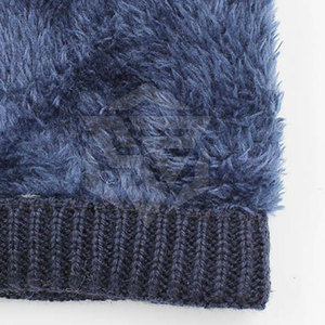Custom Logo Jacquard 100% Acrylic Winter Season Warm <b>Knitted</b> <b>Beanie</b> Hat Plain Dyed <b>Beanies</b> - Product Image 4