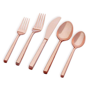 Design élégant Ensemble de couverts à manche en acier inoxydable avec incrustation d'os Ensemble de couverts de restaurant pour mariage Offre spéciale à bas prix - Product Image 3