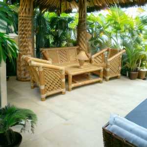 Prix d'usine Canapé en bambou haut de gamme avec table pour salons Balcon Jardin Chaise en bambou Table Intérieur Extérieur Ensemble de canapés en bambou - Product Image 4