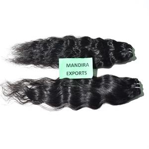 Vente en gros de cheveux indiens vierges à cuticule alignée Faisceaux ondulés longs de vison à donneur unique Vague profonde lâche Vague super crépue Brésilienne crue - Product Image 1