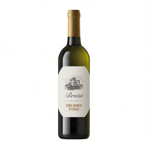 BRUSA Vino Bianco Smooth Balanced Italian White <b>Wine</b> 750ml 6 Bottles Per Box Made in Italy - Product Image 2