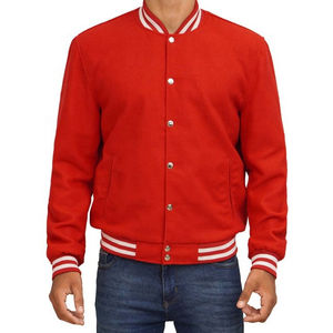 Chaqueta Universitaria de Béisbol de Talla Grande con Estilo Único y Moderno, Chaquetas para Hombre, Chaqueta con Parches en Blanco y Bordado 3D - Product Image 1
