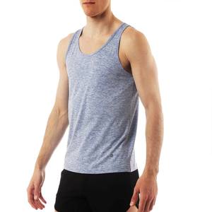 Fitness Club Transpirable Tri Blend Tank Top Custom Cotton Mens Gym Singlets - Product Image 5