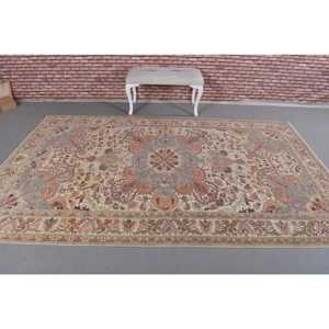 Vintage 0.5x9.9 ft Rug, <b>Runner</b> Turkish Rug, <b>Red</b> Gray Animal Print Wool Rug - Product Image 3