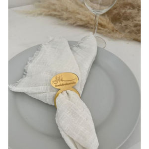 Decoración de Mesa para Ramadán Eid Mubarak, Anillo de Servilleta con Luna Dorada para Accesorios de Mesa, Anillos de Servilleta, Porta Servilletas a Precio Accesible - Product Image 4