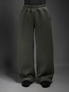 Custom Baggy Sweatpants Flares Baggy <b>Track</b> <b>Pants</b> for Men 520g Brushed Fleece Cotton Wide <b>Leg</b> Sweatpants - Product Image 6