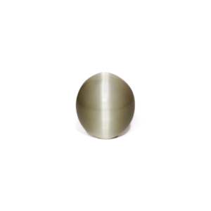 Pierre précieuse naturelle œil-de-chat rouge 5,6 carats, polie et calibrée pour une optique optimale, pierre brute pour accessoires de bijouterie 10 mm - Product Image 1