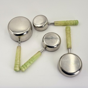 Hot Sale Stainless Steel Measuring Cups Set of 4 with <b>Resin</b> Handle for Coffee Been Spice Powder Measuring in Reasonable Price - Product Image 5