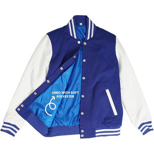 Femmes à la mode taille européenne veste universitaire décontracté coton solide court respirant Baseball printemps automne fini - Product Image 5