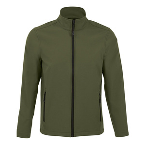 Waterproof Windproof Outdoor Casual Softshell <b>Jacket</b> With Stand Collar Full Zipper Closure <b>Men</b> Softshell <b>Jacket</b> - Product Image 1