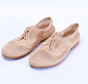 รองเท้าโมคาซินราฟเฟียทำมือสไตล์โมร็อกโก, รองเท้าราฟเฟีย - Product Image 1