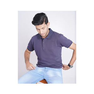 T-shirt Homme 100% Coton Tricoté, Tendance, Anti-Plis, Séchage Rapide, Manches Courtes, Motif Uni, Logo Personnalisable sur le Devant - Product Image 6