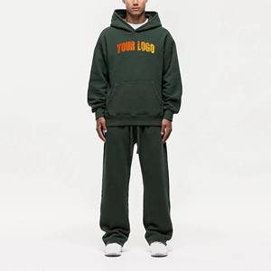 ชุดวอร์มสตรีทแวร์ผ้าฟลีซแบบสองชิ้นลายเรียบสั่งทำพิเศษขายดีที่สุดปี 2025 ระบายอากาศได้ดี แห้งเร็ว มีไซส์พลัส - Product Image 1