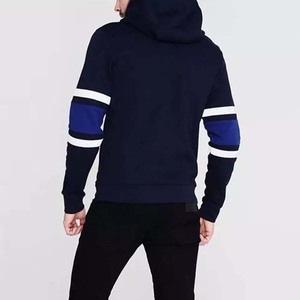 เสื้อฮู้ดผ้าคอตตอนปักลายสำหรับผู้ชายดีไซน์เฉพาะเสื้อผ้าสำหรับฤดูหนาวสีทึบมีซิปปรับแต่งได้ - Product Image 4