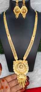 Elegante exquisita calidad esmalte Haram con pendientes collar largo con Collar chapado en oro con pendientes para boda para mujer - Product Image 4