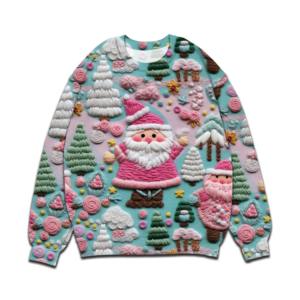 Ropa de calle con cuello redondo de calidad superior para mujer, sudaderas de punto informales personalizadas al por mayor, sudaderas estampadas de nuevo diseño elegante - Product Image 6