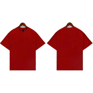 Camiseta blanca cuadrada de peso pesado de alta calidad para hombre 200-220 GSM 100% algodón personalizable DTG estampado sólido Streetwear para verano - Product Image 3