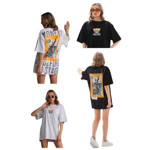 Camiseta Extra Grande, Estilo Urbano, Estampado Gráfico Vintage, Talla Grande, Algodón Grueso, OEM ODM - Product Image 2