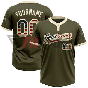 Logotipo personalizado béisbol Softball jerseys deportes hombres ropa personalizada nombre del equipo y número sublimado bordado Softball Jersey - Product Image 1