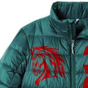 Doudoune matelassée d'hiver pour homme grande taille, col montant, avec motifs bulles sur le devant - Product Image 2