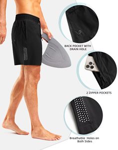 Conception imprimée maille hommes Shorts personnalisés de haute qualité Logo grande taille hommes Shorts de sport Street Wear Shorts pour hommes Logo personnalisé - Product Image 5