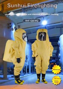 Combinaison chimique étanche au gaz Visière anti-buée ignifuge Certifiée <span class=keywords><strong>ATEX</strong></span> Durée de vie de 10 ans - Product Image 2