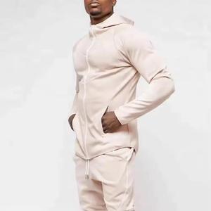 Nouveau Design Tech Fleece Zipper Survêtement à Capuche pour Hommes Deux Pièces Fitness Training Suit for Autumn Wear-Hot Supplier - Product Image 3