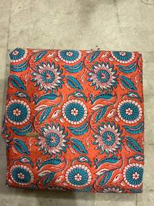 Tissu en coton cambric 60x60 imprimé à l'écran, motif floral, couleur ciel naturel, respirant, écologique, léger, pour vêtements décontractés et sacs - Product Image 3