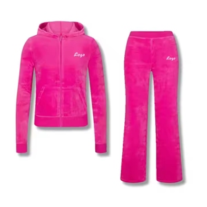 ชุดวอร์มกำมะหยี่สำหรับผู้หญิงชุดวิ่งออกกำลังกายผ้ากำมะหยี่ระบายอากาศได้สำหรับฤดูหนาวโลโก้ตามสั่งสำหรับ2026 - Product Image 4