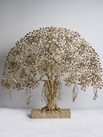 Arbre de Mahabodhi en laiton exclusif, grande pièce maîtresse pour la décoration intérieure, cadeaux pour l'inauguration d'une maison, arbres de vie, antiquités