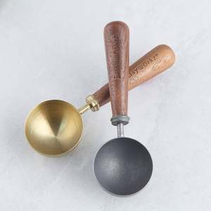Recién llegado, cucharas de café con mangos de madera torneados, cucharas de medición, cucharas de polvo para servir, herramientas de cocina de varios tamaños - Product Image 2