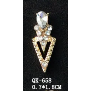 Decorazioni per Unghie a Forma di V Gioielli per Unghie con Strass alla Moda Ornamenti Brillanti per Fai-da-Te in Varie Dimensioni in Confezione - Product Image 2