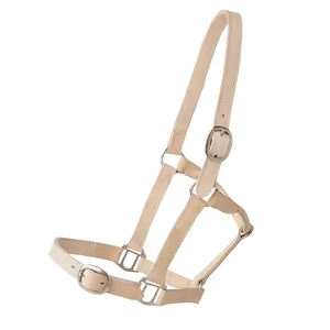 Licol en cuir de selle anglaise fabriqué à la main de qualité supérieure réglable durable avec entraînement rembourré doux utilisation quotidienne élégant confortable - Product Image 1