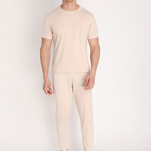 Nouveau Pakistan article de vente prix de gros hommes t-shirt et pantalon ensemble nouvelle couleur unie Design hommes t-shirt et pantalon ensemble - Product Image 1