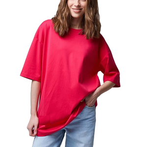 Camiseta extragrande de verano de alta calidad para mujer, camiseta de manga corta para entrenamiento de gimnasio, ropa de Yoga, camiseta de manga corta - Product Image 1