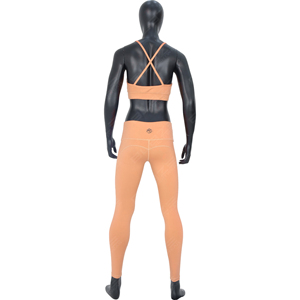 ชุดสปอร์ตบราเอวสูงสำหรับผู้หญิงชุดโยคะออกกำลังกายแบบไร้ตะเข็บชุดกางเกงเลคกิ้งยกก้นเอวสูงทำจากผ้าฝ้าย - Product Image 3