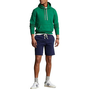 เสื้อมีฮู้ดผ้าฟลีซแบบสวมหัวเนื้อนุ่มสำหรับผู้ชายเสื้อผ้าลำลองทรงบ็อกซี่พอดีตัวสำหรับผู้ชาย - Product Image 6