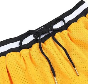 Athletic Mesh <b>Shorts</b> with <b>Zip</b> <b>Pockets</b> for <b>Men</b>, Running Workout Gym Sports 7 Inch Inseam - Product Image 3