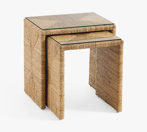 โต๊ะสานทรงสี่เหลี่ยมทำจากวัสดุเป็นมิตรต่อสิ่งแวดล้อมของตกแต่งบ้านเฟอร์นิเจอร์บ้าน - Product Image 5