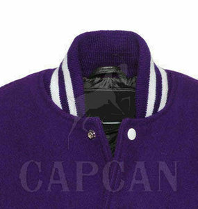 Veste Letterman à manches en cuir véritable en laine avec taille personnalisée Vestes Letterman pour hommes utilisés uniquement - Product Image 4