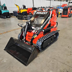 Minicargadora de orugas barata con motor y bomba Honda, marca Honest, precio mayorista - Product Image 5