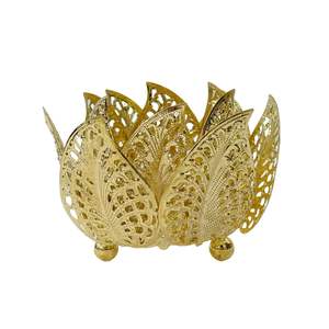 Bougeoir élégant en métal de fer magnifiquement fabriqué à la main de haute qualité bougeoir votif pour la maison bureau mariage noël - Product Image 2