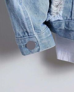 Chaqueta Vaquera de Invierno Personalizada para Hombre, Estilo Motociclista, con Botones Personalizados - Product Image 4