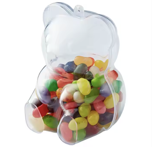 Kwang Hsieh Boîte à bonbons en plastique en forme d'ours, matériau PS réutilisable et écologique - Product Image 1