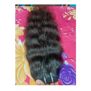 Máquina India cruda a granel de doble trama ondulada de visón recto sin procesar cabello virgen que teje paquetes de extensiones de cabello humano proveedor - Product Image 2