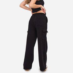 Pantalones casuales de carga para mujer de color sólido con diseño personalizado, pantalones multibolsillos para mujer, pantalones de carga para exteriores - Product Image 5
