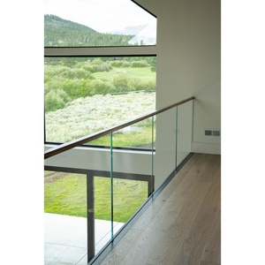 Thiết kế thẩm mỹ hình thành rắn xây dựng chính xác thực hiện thanh lịch hiện đại Grace U kênh lan can kính - Product Image 6