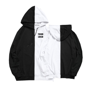 Sudaderas con Capucha para Hombre, Invierno, Bordadas, con Bloques de Color, Algodón, Manga Larga, Patrón Simétrico, Ecológicas, Holgadas, Estilo Urbano - Product Image 3