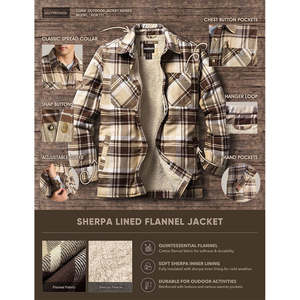 เสื้อแจ็คเก็ตผ้าแฟลนเนลผู้ชาย ดีไซน์ใหม่ ปี 2026 ลดราคาพิเศษ สั่งทำได้ตามแบบที่คุณต้องการ วัสดุผ้าแฟลนเนล เสื้อกันฝนผ้าแฟลนเนลผู้ชาย - Product Image 4