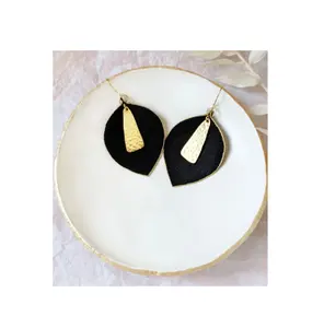 Vintage Buffalo horn earring Jewelry Cyclone Earrings for party ware and Cow Horn Stud Earrings hot seller